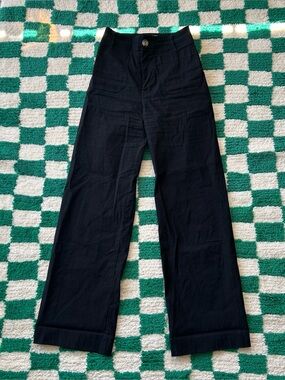 Anthropologie Maeve Colette Magic Fabric Full-Length Pant in Black
